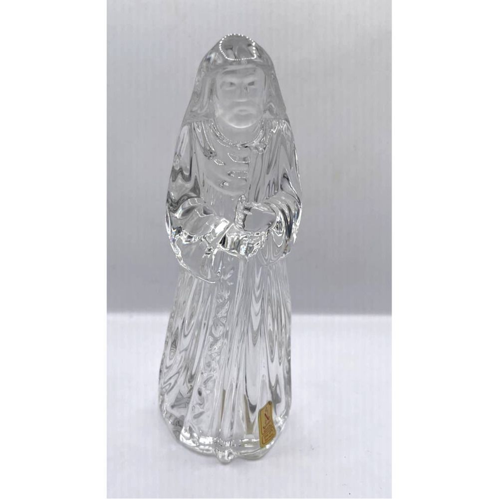 Princess House Made in Germany Glass‎ Figurine Part of Nativity Set With Sticker